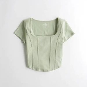 Hollister Women's Light Green Blouse